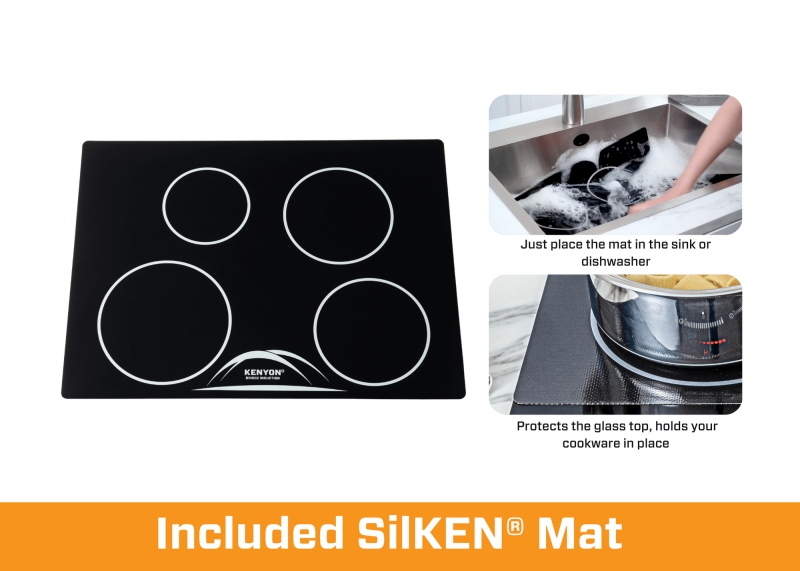 Bridge Induction 4 Burner – 24″ Model including SilKEN Mat B80405