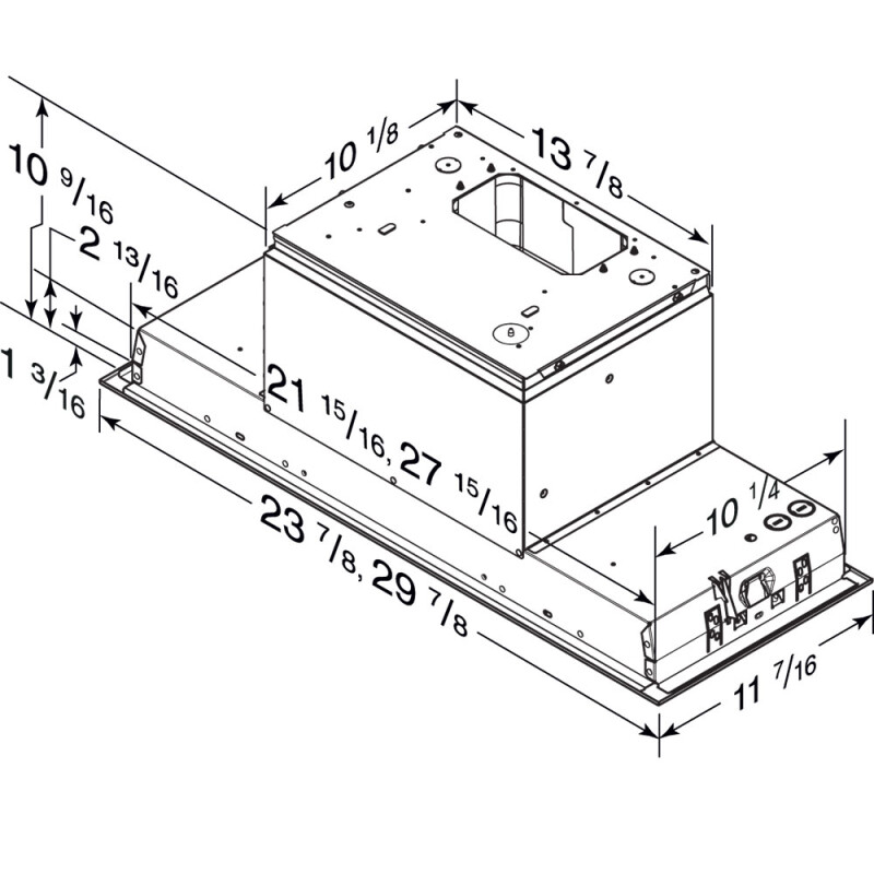 30-Inch Built-In Power Pack Insert w/ Easy Install System, 350 Max Blower CFM BBN2303SS