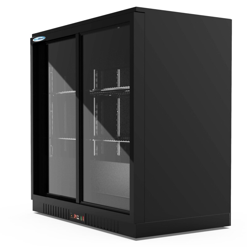 35 in. Two-Door Back Bar Refrigerator - 7.4 Cu Ft BC2DSLBK