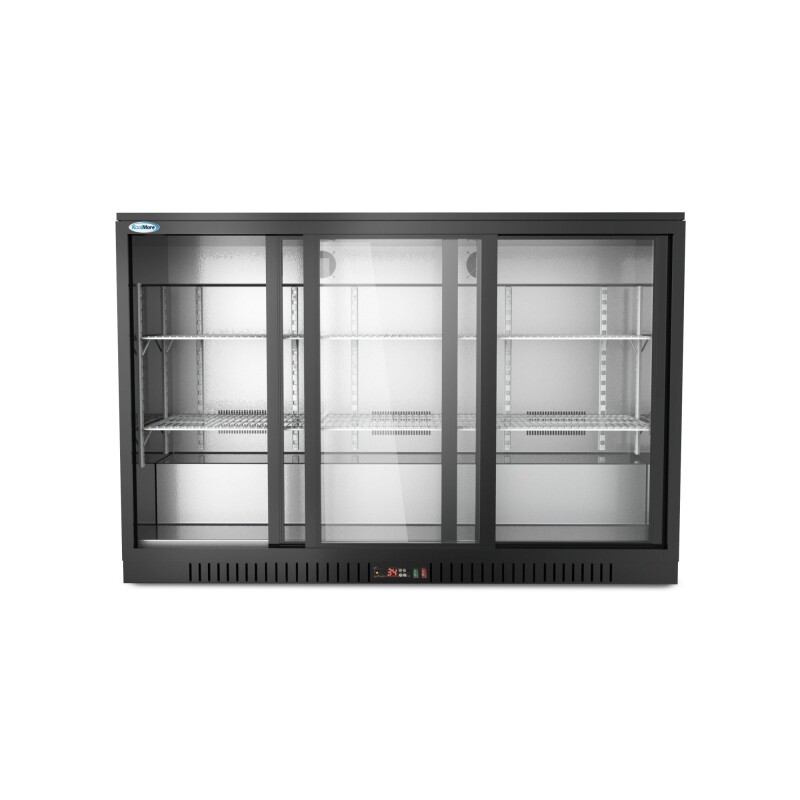53 in. Three-Door Back Bar Refrigerator - 11.3 Cu Ft BC3DSLBK