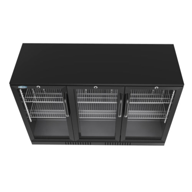 53 in. Three-Door Back Bar Refrigerator - 11 Cu Ft BC3DSWBK