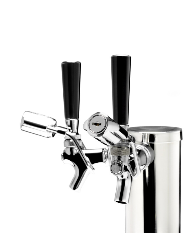 24" Wide Built-In Outdoor Commercial Beer Kegerator BC74OSCOMTWIN