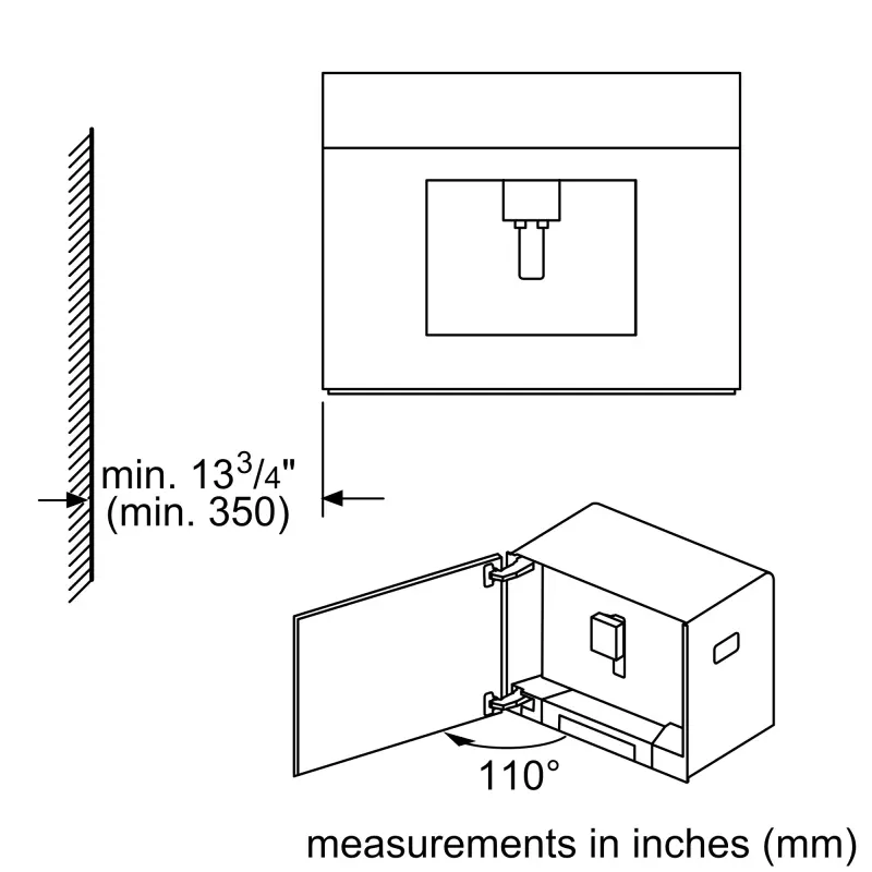 800 Series Built-in Coffee Machine, Removable Water Tank BCM8450UC