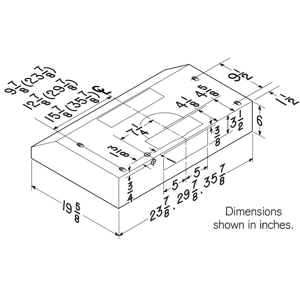 24-Inch Convertible Under-Cabinet Range Hood, 300 Max Blower CFM BCSEK124WW