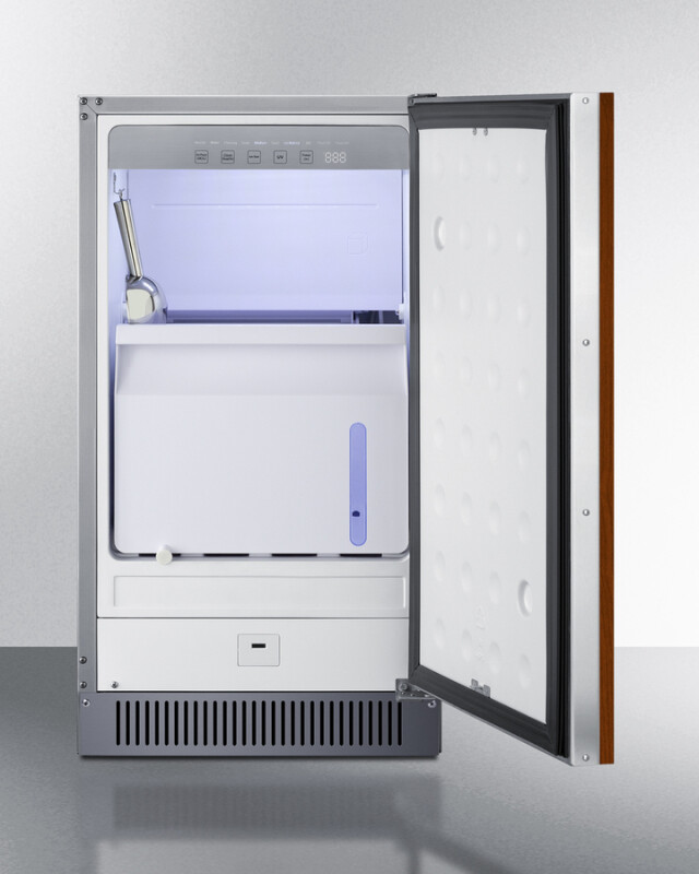 18" Wide Clear Outdoor Icemaker, ADA Compliant (Panel Not Included) BIM182OSADAIF