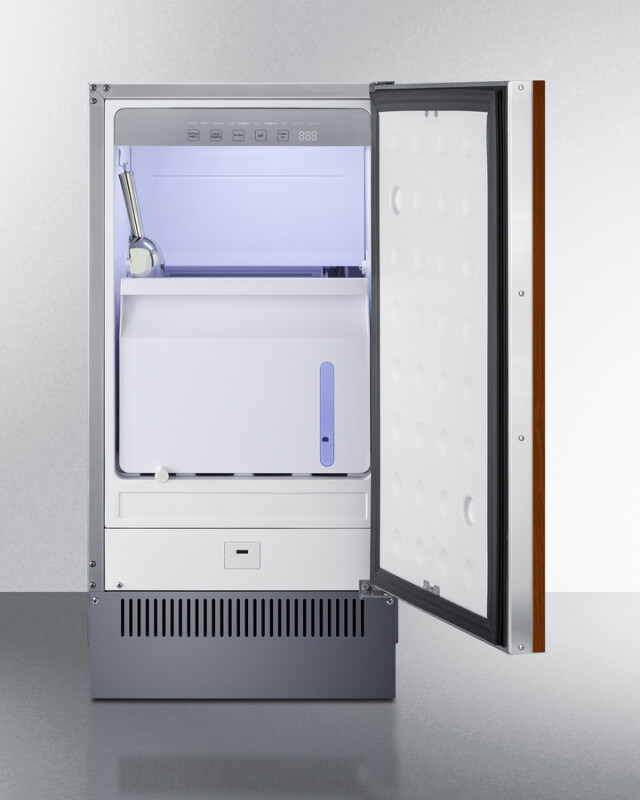 18" Wide Clear Outdoor Icemaker (Panel Not Included) BIM182OSIF