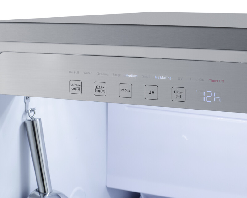 18" Wide Clear Outdoor Icemaker (Panel Not Included) BIM182OSIFLHD