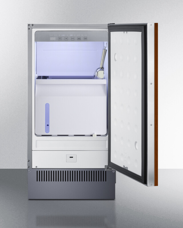 18" Wide Clear Outdoor Icemaker (Panel Not Included) BIM182OSIFLHD