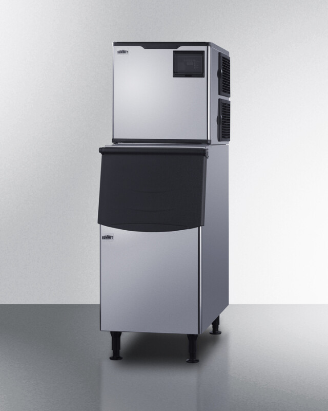 350 lb. Commercial Ice Machine With Stainless Steel Bin BIM352KBIN