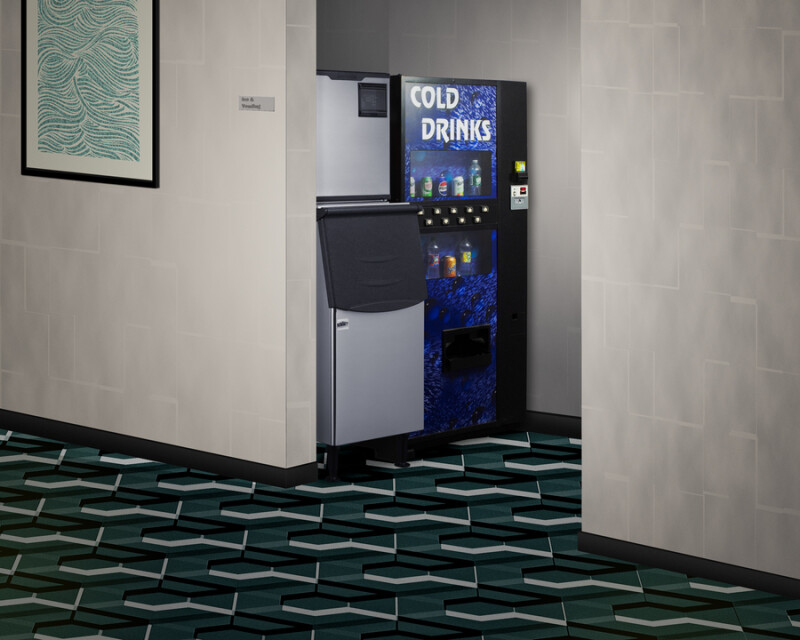 350 lb. Commercial Ice Machine With Stainless Steel Bin BIM352KBIN