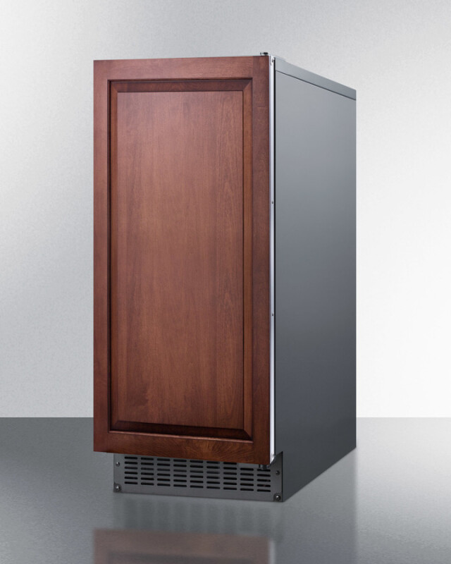 62 lb. Clear Outdoor/Indoor Icemaker (Panel Not Included) BIM68OSPUMPIF