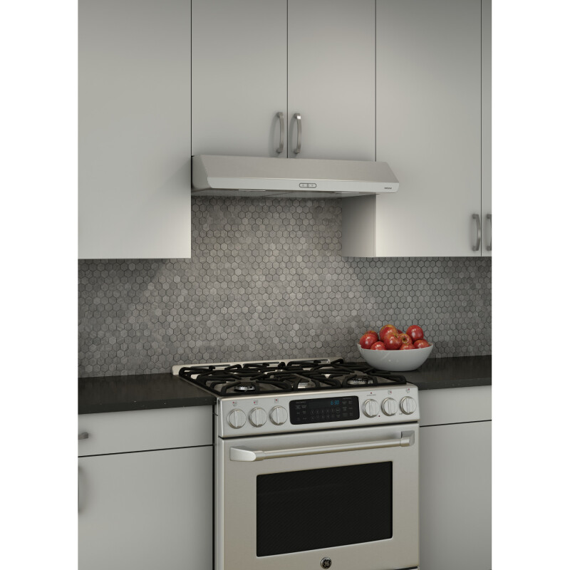 Sahale 30-Inch Convertible Under-Cabinet Range Hood, 375 Max Blower CFM BKDEG130SS