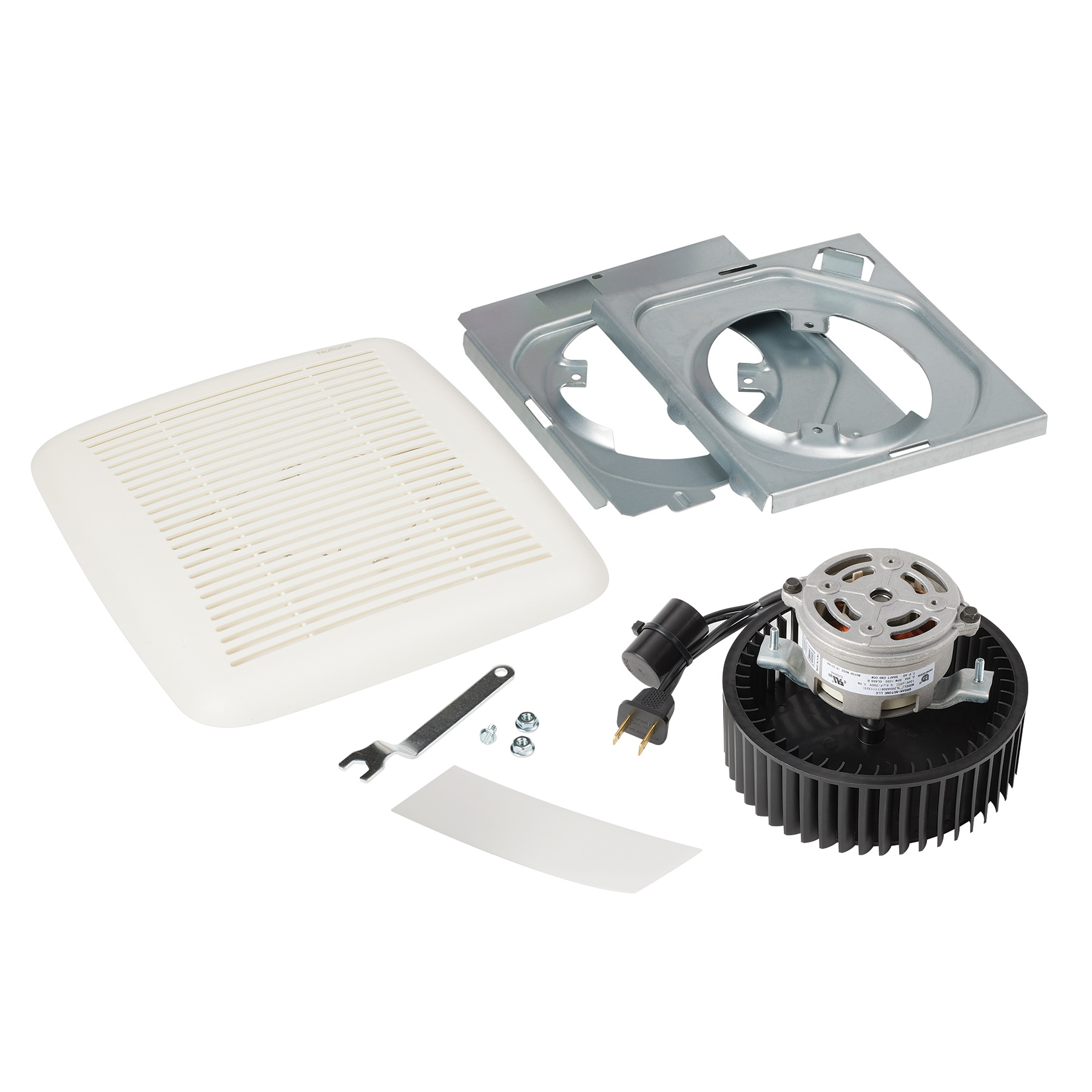 Broan-NuTone QuicKit Bath Fan Replacement Motor and Cover/Grille, 60 CFM BKR60