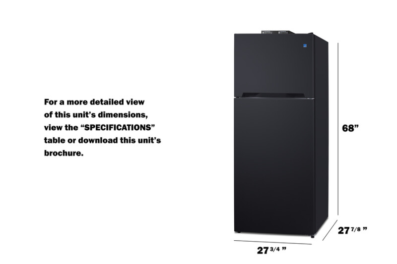 28" Wide Top-Mount Refrigerator-Freezer With NIST-Calibrated Thermometers BKRF152B