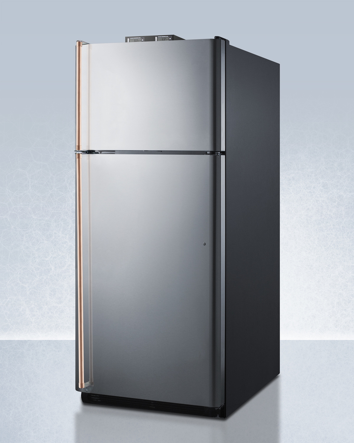 30" Wide Break Room Refrigerator-Freezer with Antimicrobial Pure Copper Handles BKRF18PLCP