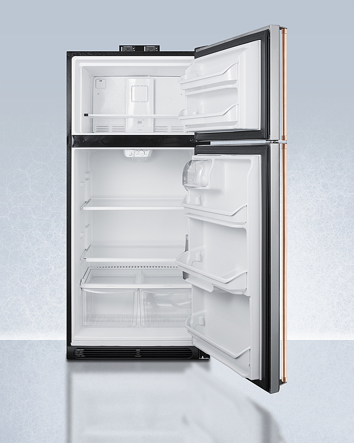 30" Wide Break Room Refrigerator-Freezer with Antimicrobial Pure Copper Handle BKRF18SSCP