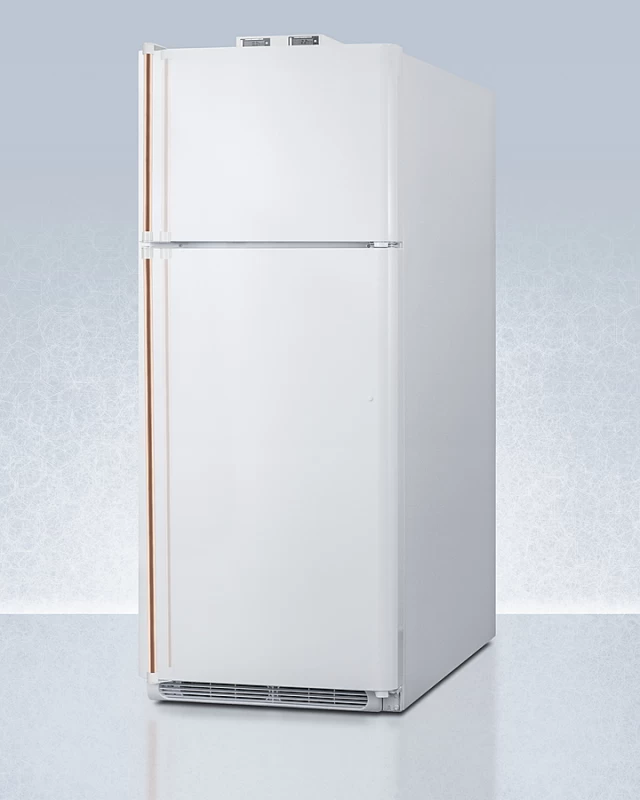 30" Wide Break Room Refrigerator-Freezer with Antimicrobial Pure Copper Handle BKRF18WCP