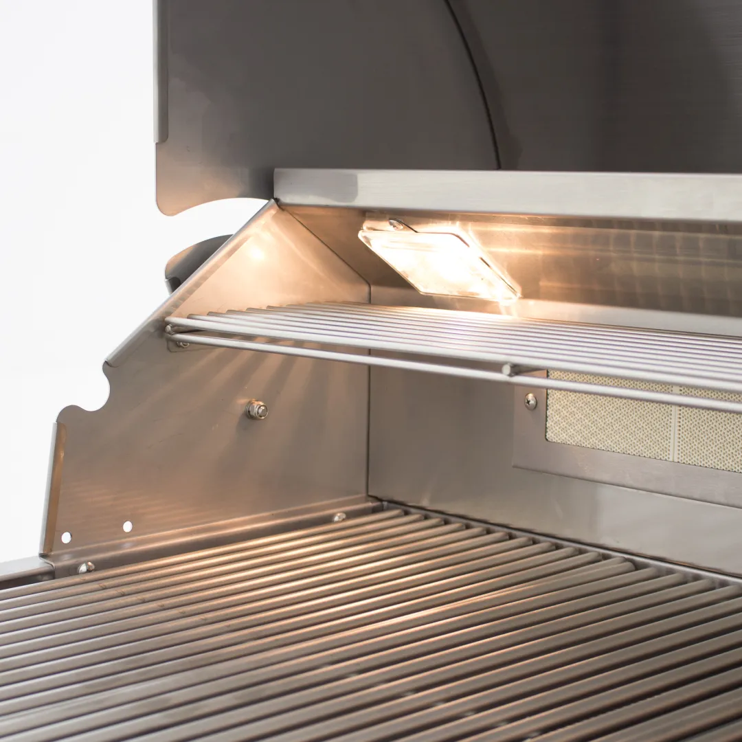 32-Inch 4-Burner LTE Gas Grill with Rear Burner and Built-in Lighting System BLZ4LTE2LP