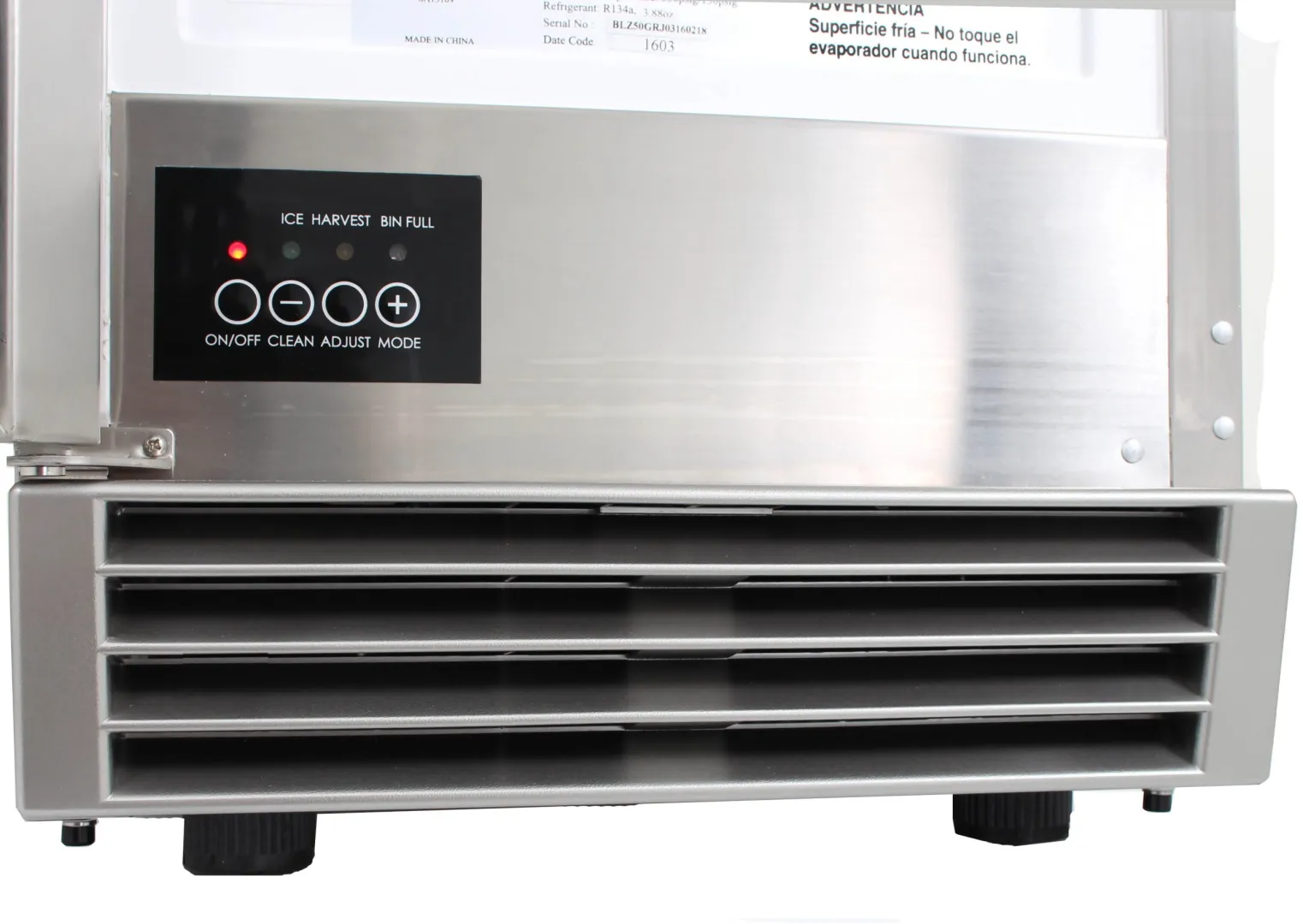 50 Lb. 15-Inch Outdoor Ice Maker with Gravity Drain BLZICEMKR50GR