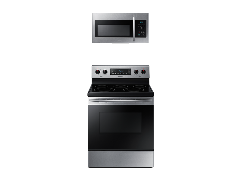 Freestanding Electric Range + Over-the-Range Microwave BNDL1580226951331