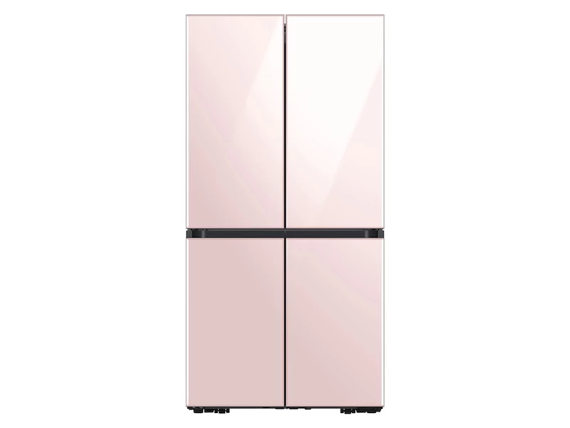 Bespoke Counter Depth 4-Door Flex™ Refrigerator (23 cu. ft.) in Rose Pink Glass BNDL1616701533931