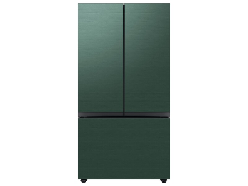 Bespoke 3-Door French Door Refrigerator (30 cu. ft.) with Beverage Center™ in Emerald Green Steel BNDL1650311467546