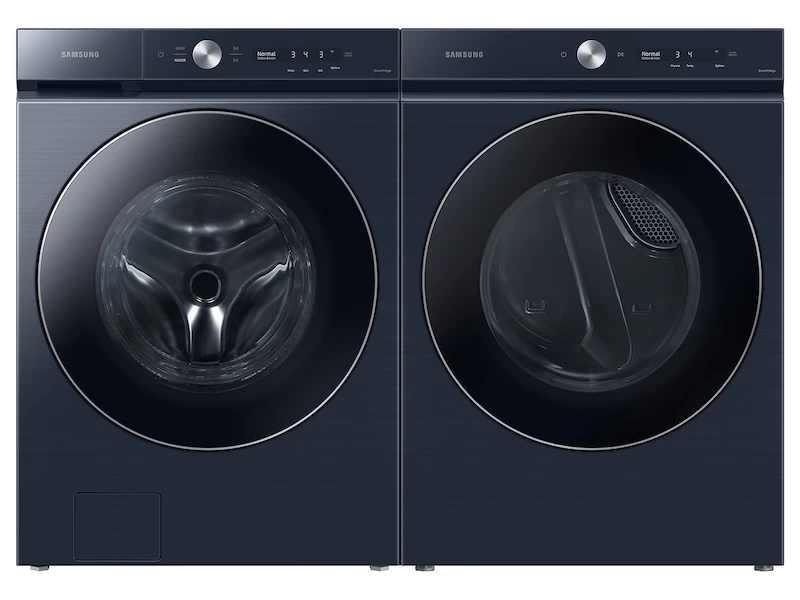 Bespoke Ultra Capacity AI Front Load Washer and Gas Dryer in Brushed Navy BNDL1657832568289