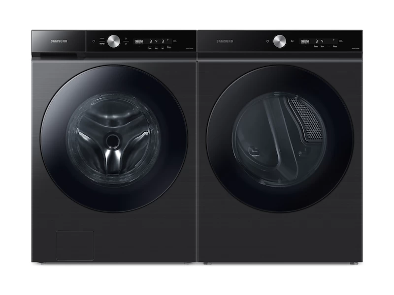 Bespoke Ultra Capacity Front Load Washer and Gas Dryer in Brushed Black BNDL1657834476835
