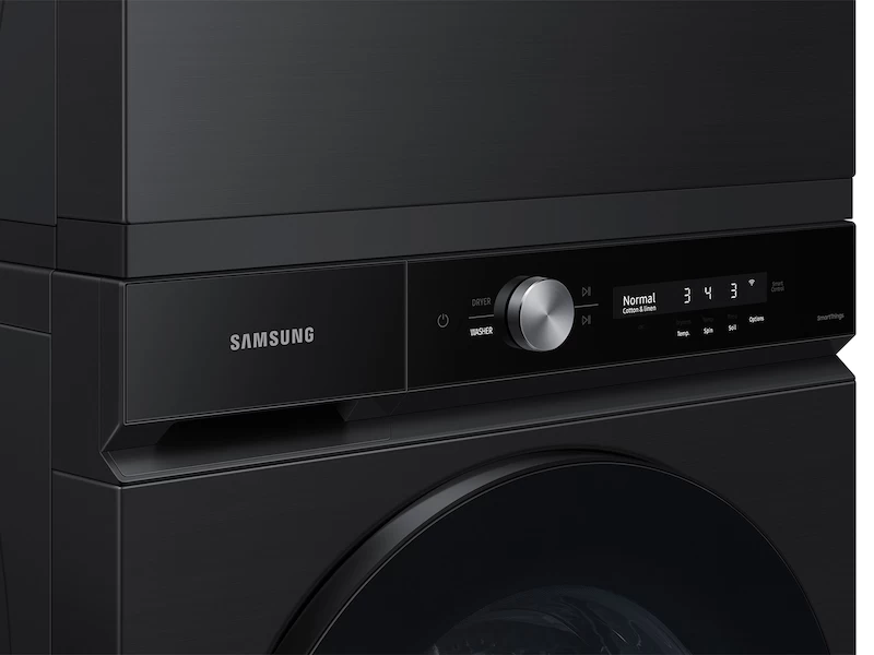 Bespoke Ultra Capacity Front Load Washer and Gas Dryer in Brushed Black BNDL1657834476835