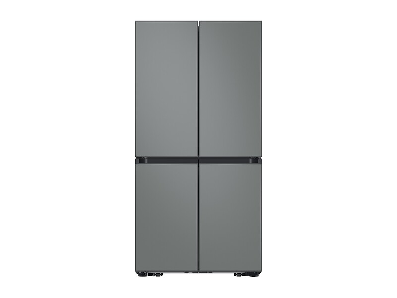 Samsung Bespoke 4-Door Flex™ Refrigerator (29 cu. ft.) with Beverage Center™ in Matte Grey Glass (Customizable Panels) Panel Ready BNDL1709231064060 Picture 1