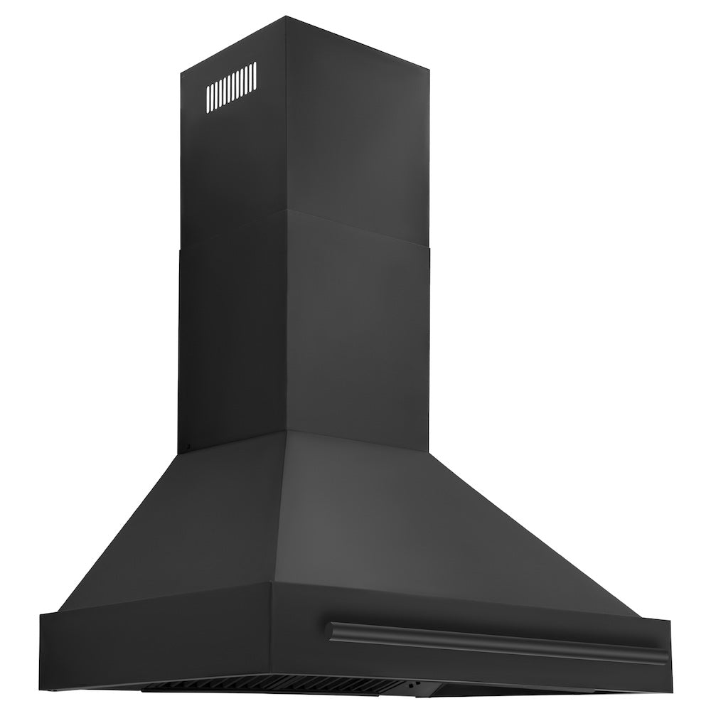 36"Black Stainless Steel Range Hood with Black Stainless Steel Handle BS65536BS