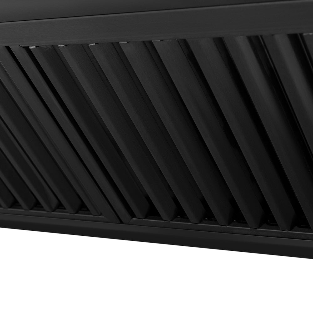 36"Black Stainless Steel Range Hood with Black Stainless Steel Handle BS65536BS