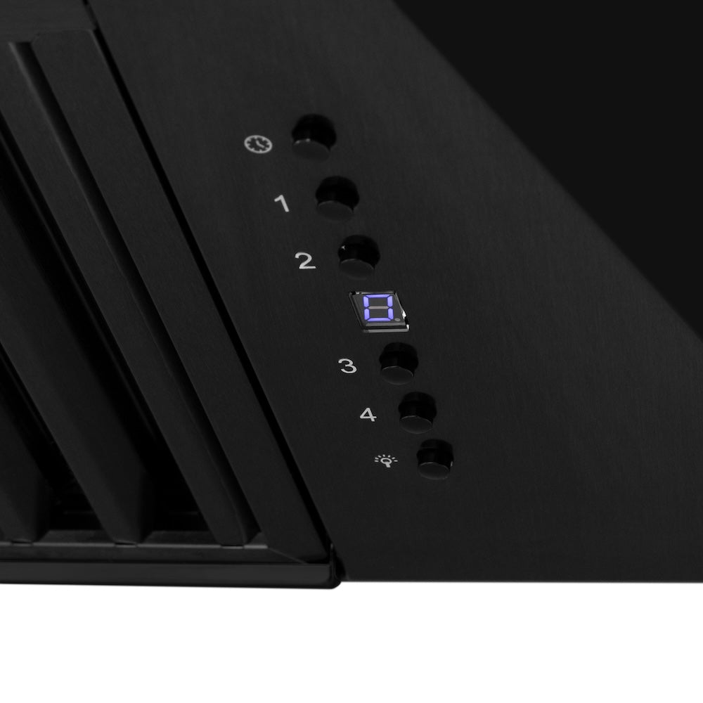 36"Black Stainless Steel Range Hood with Black Stainless Steel Handle BS65536BS