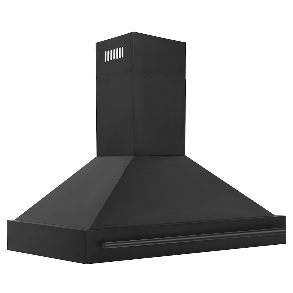 48"Black Stainless Steel Range Hood with Black Stainless Steel Handle BS65548BS