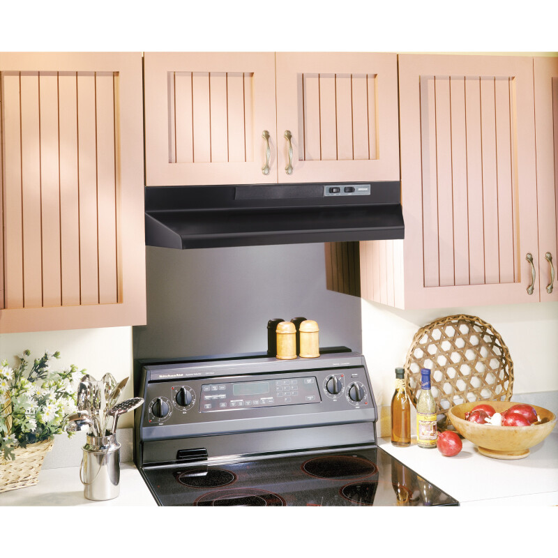 30-Inch Convertible Under-Cabinet Range Hood w/ Easy Install System, 260 Max Blower CFM BUEZ330BL