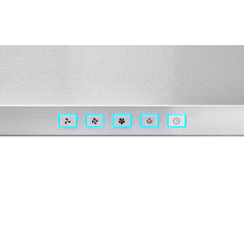 30-Inch Convertible Wall-Mount Pyramidal Chimney Range Hood, 450 Max CFM BWP1304SS