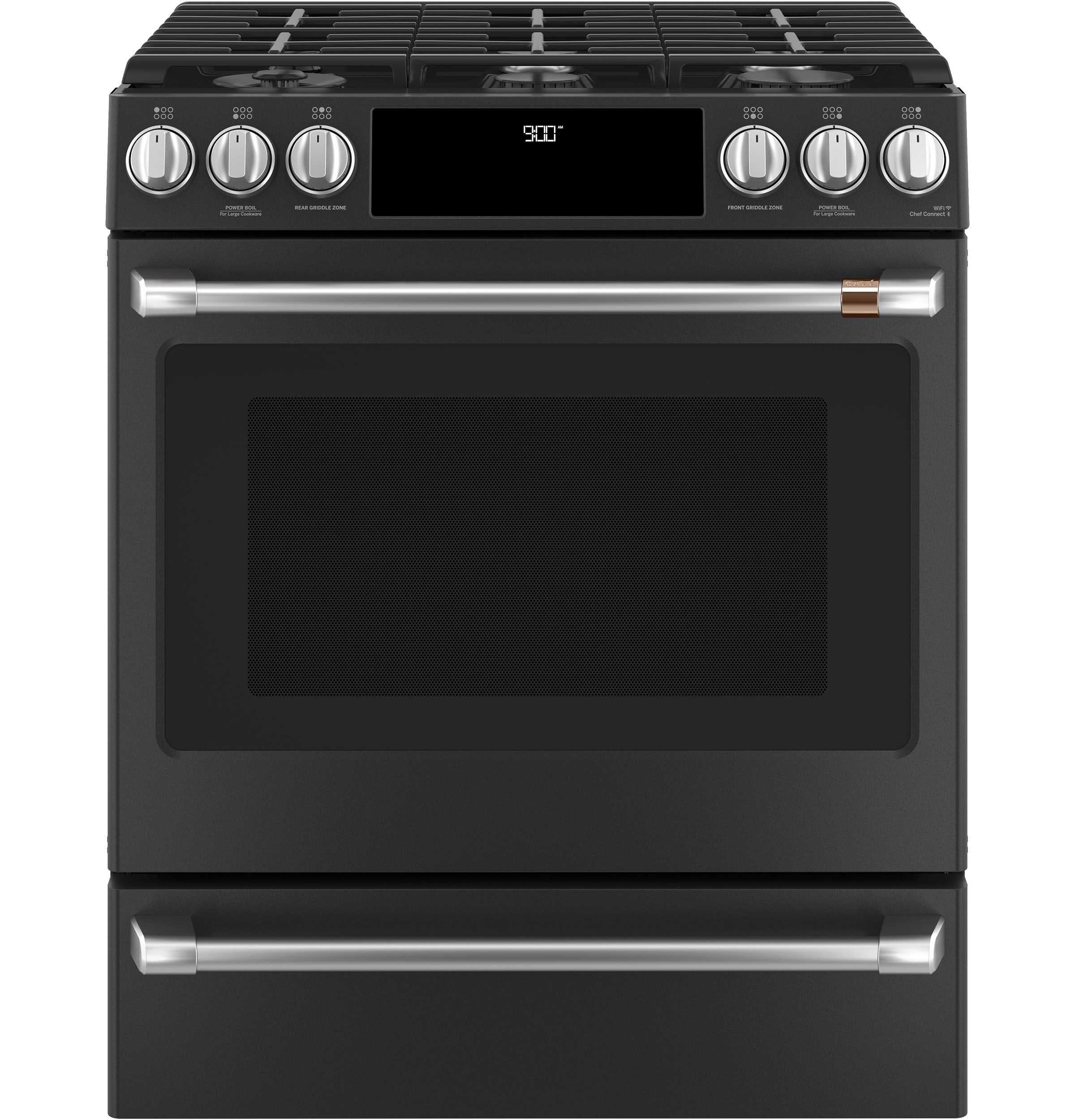 30" Smart Slide-In, Front-Control, Dual-Fuel Range with Warming Drawer C2S900P3MD1
