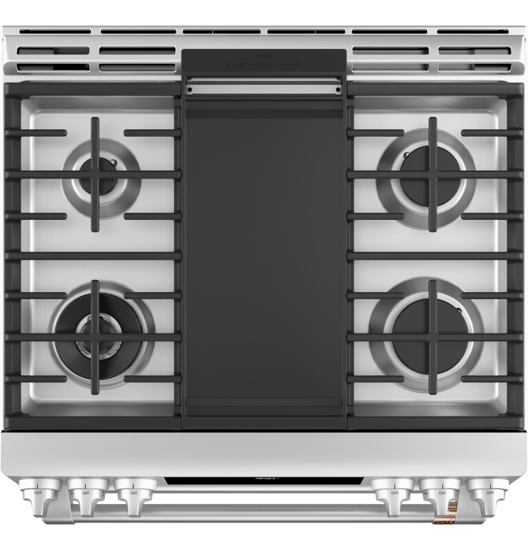 CAFÉ™ 30" Smart Slide-In, Front-Control, Dual-Fuel, Double-Oven Range with Convection C2S950P2MS1