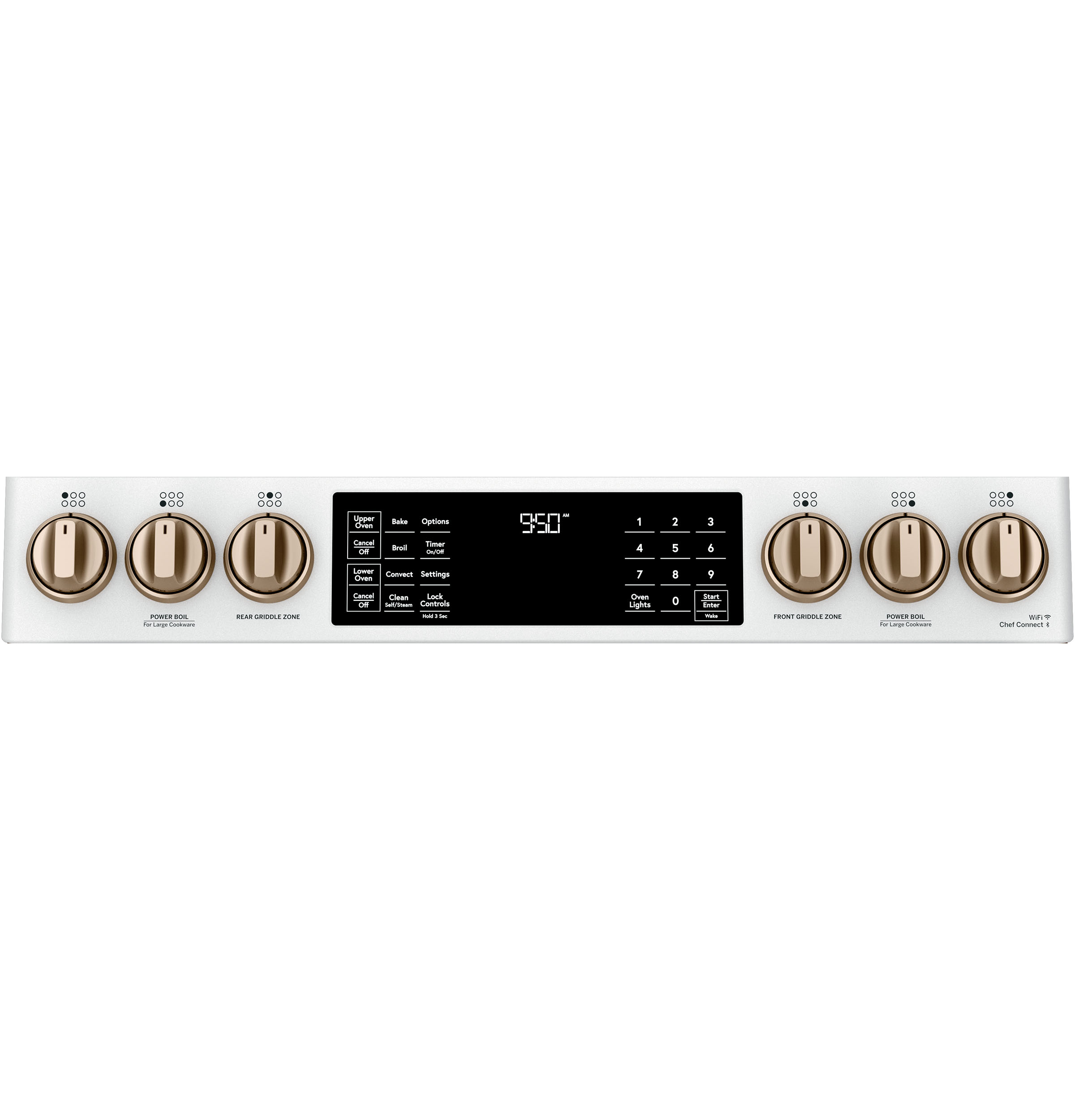 CAFÉ™ 30" Smart Slide-In, Front-Control, Dual-Fuel, Double-Oven Range with Convection C2S950P4MW2