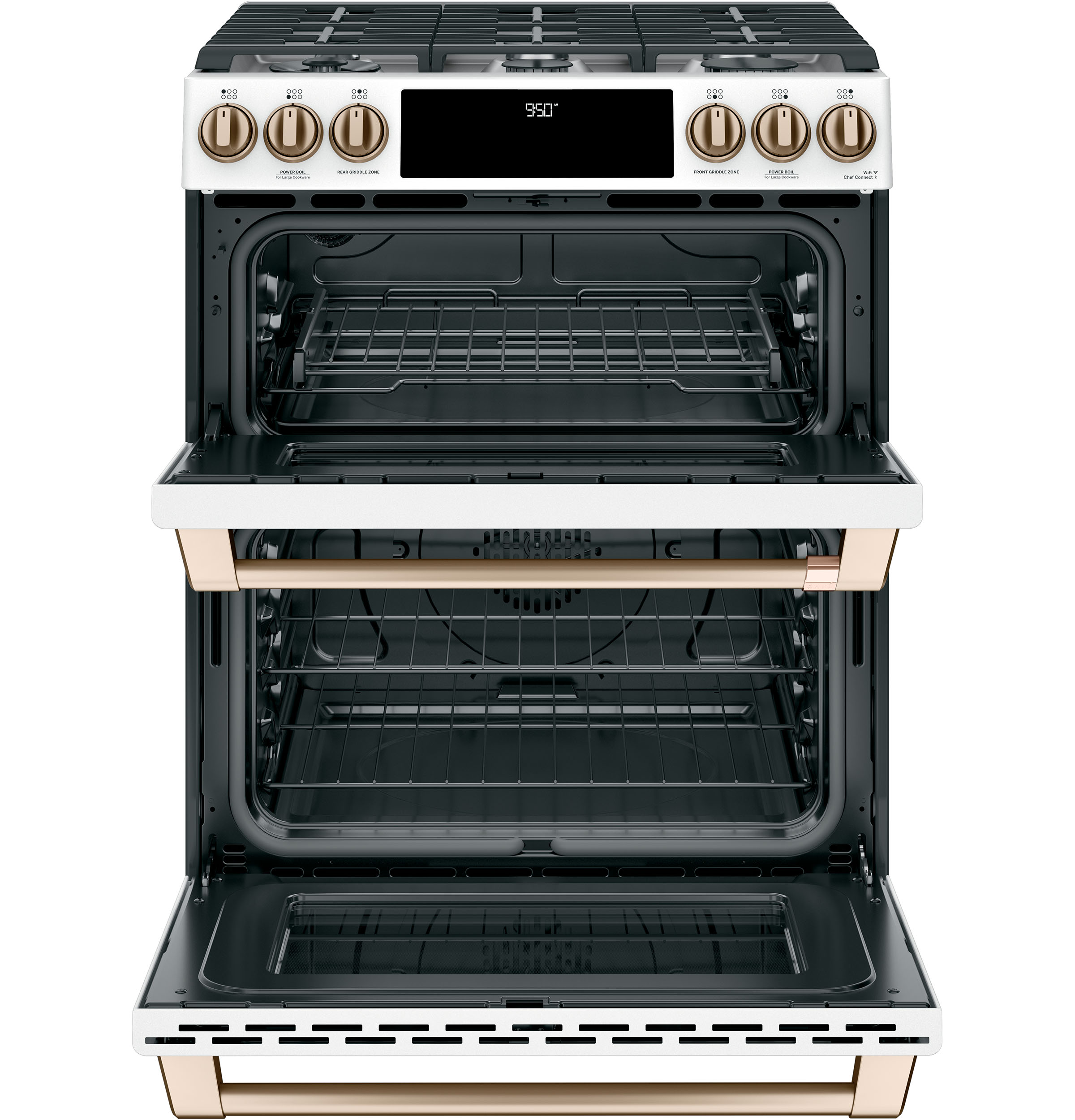 CAFÉ™ 30" Smart Slide-In, Front-Control, Dual-Fuel, Double-Oven Range with Convection C2S950P4MW2