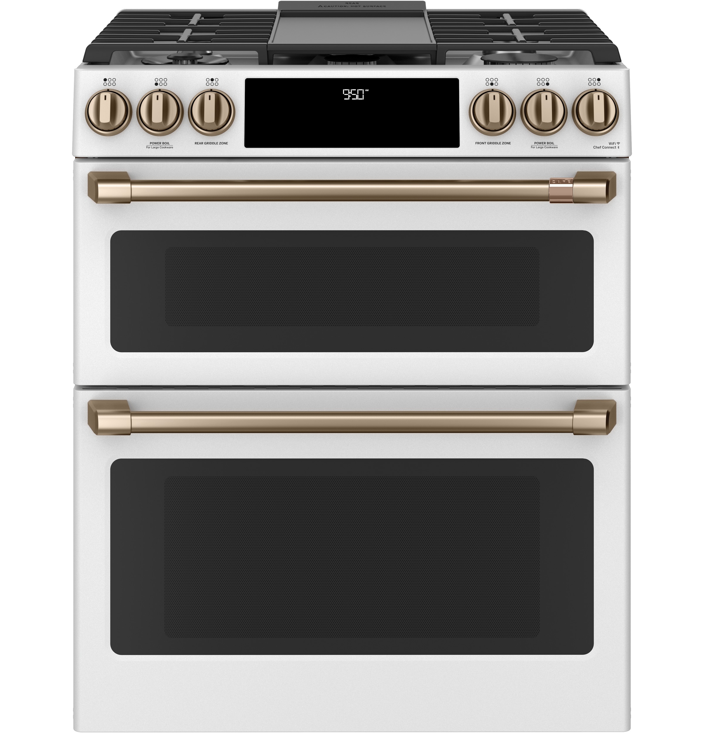 CAFÉ™ 30" Smart Slide-In, Front-Control, Dual-Fuel, Double-Oven Range with Convection C2S950P4MW2