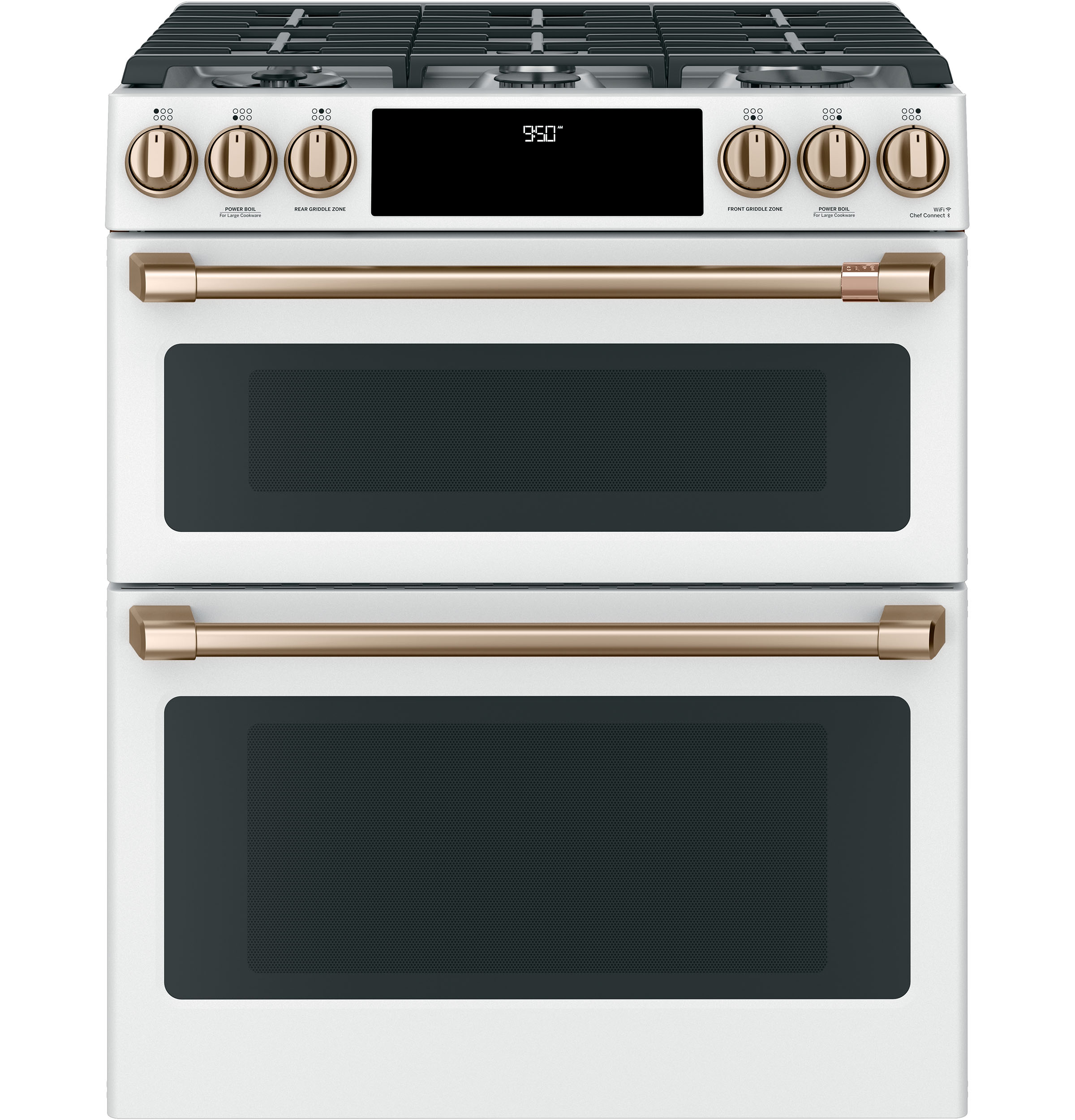 CAFÉ™ 30" Smart Slide-In, Front-Control, Dual-Fuel, Double-Oven Range with Convection C2S950P4MW2