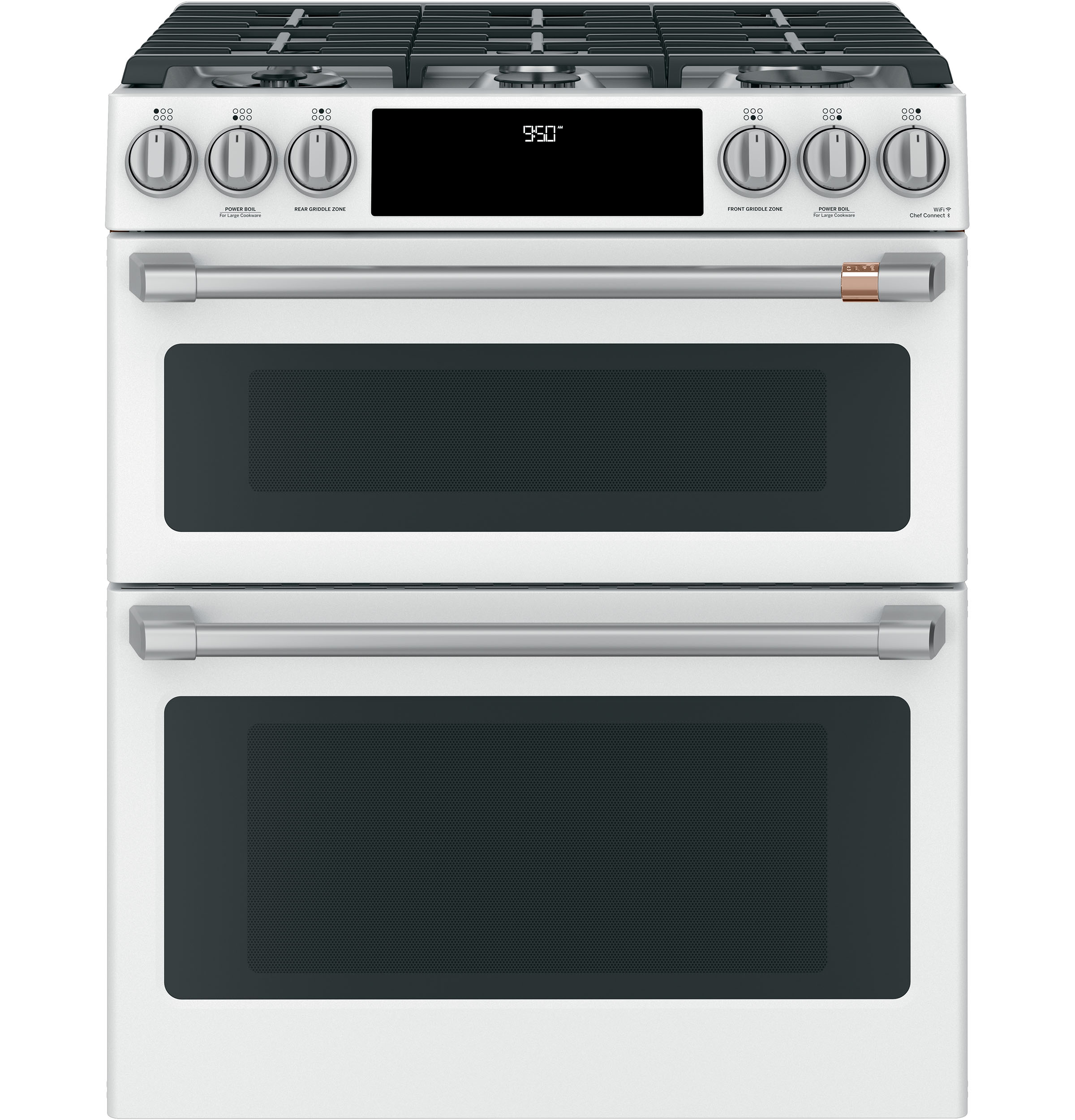 CAFÉ™ 30" Smart Slide-In, Front-Control, Dual-Fuel, Double-Oven Range with Convection C2S950P4MW2