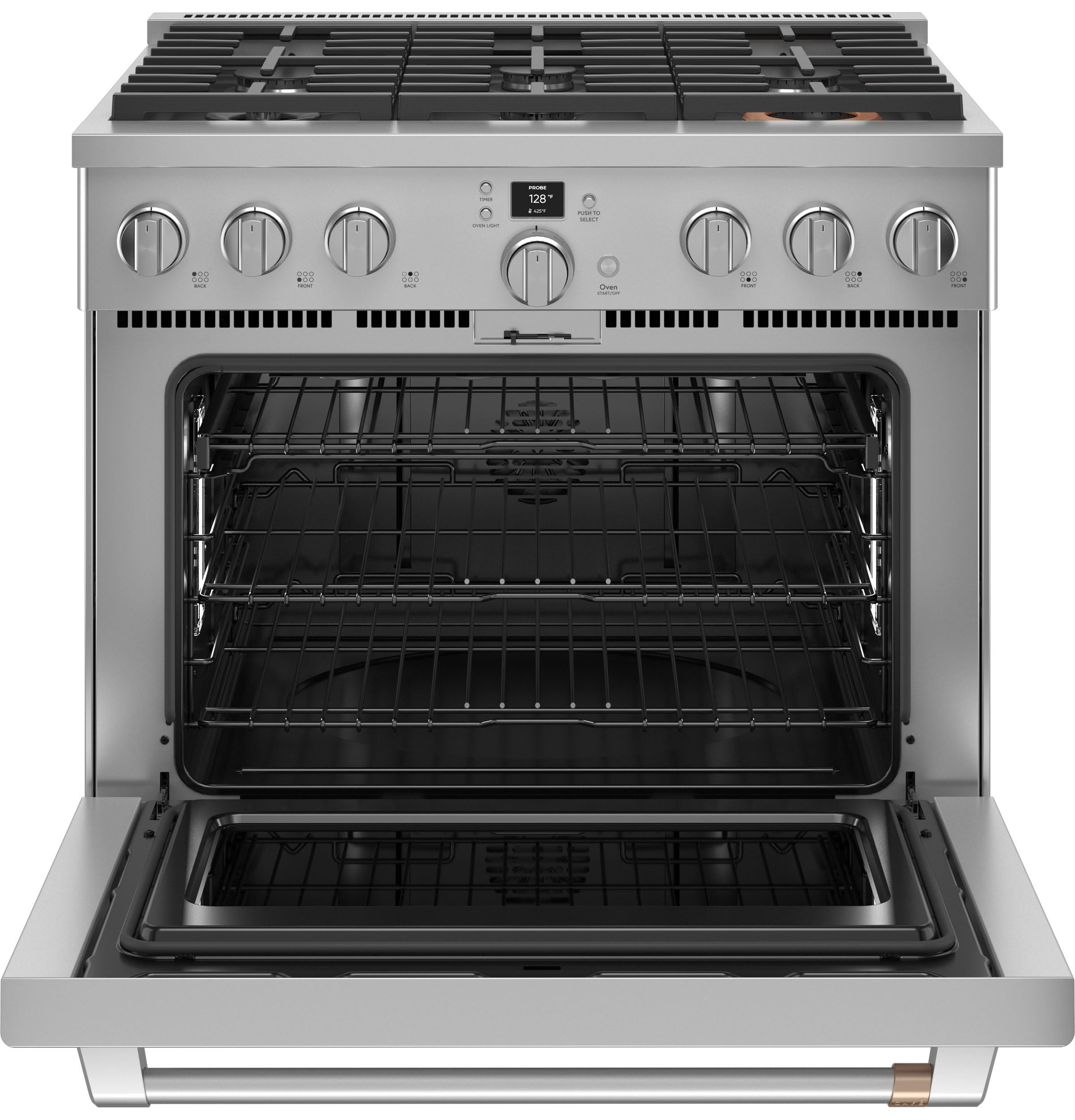 CAFÉ™ 36" Smart Dual-Fuel Commercial-Style Range with 6 Burners (Natural Gas) C2Y366P2TS1