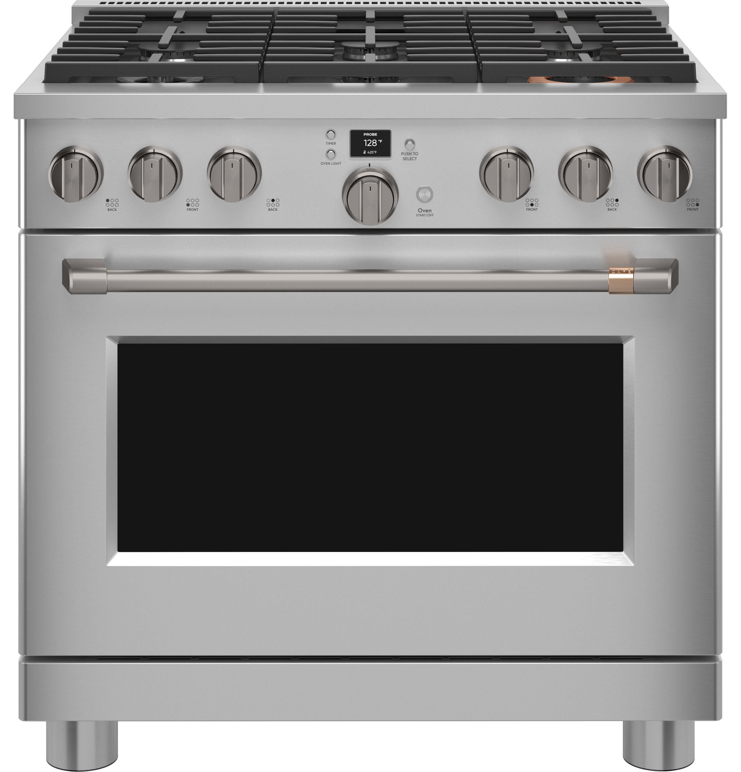 CAFÉ™ 36" Smart Dual-Fuel Commercial-Style Range with 6 Burners (Natural Gas) C2Y366P2TS1
