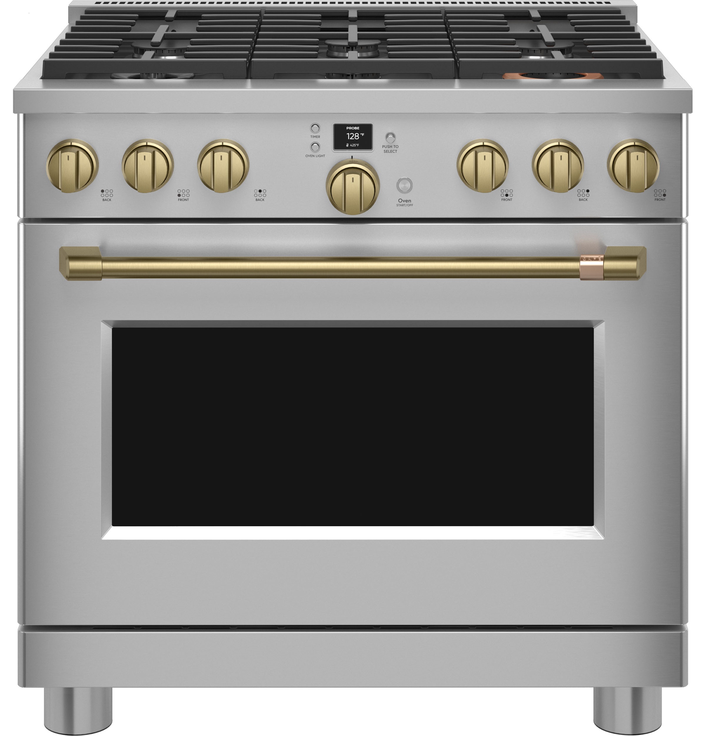 CAFÉ™ 36" Smart Dual-Fuel Commercial-Style Range with 6 Burners (Natural Gas) C2Y366P2TS1
