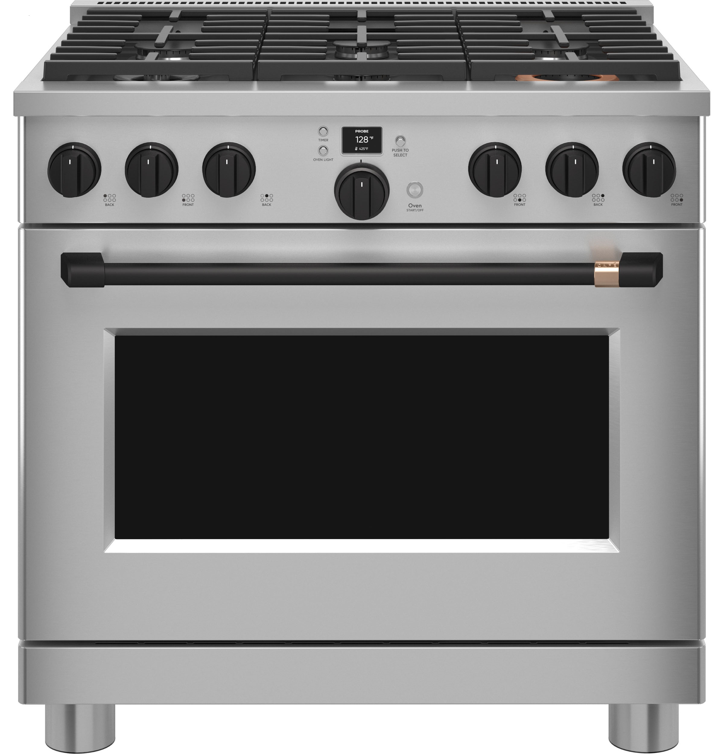 CAFÉ™ 36" Smart Dual-Fuel Commercial-Style Range with 6 Burners (Natural Gas) C2Y366P2TS1