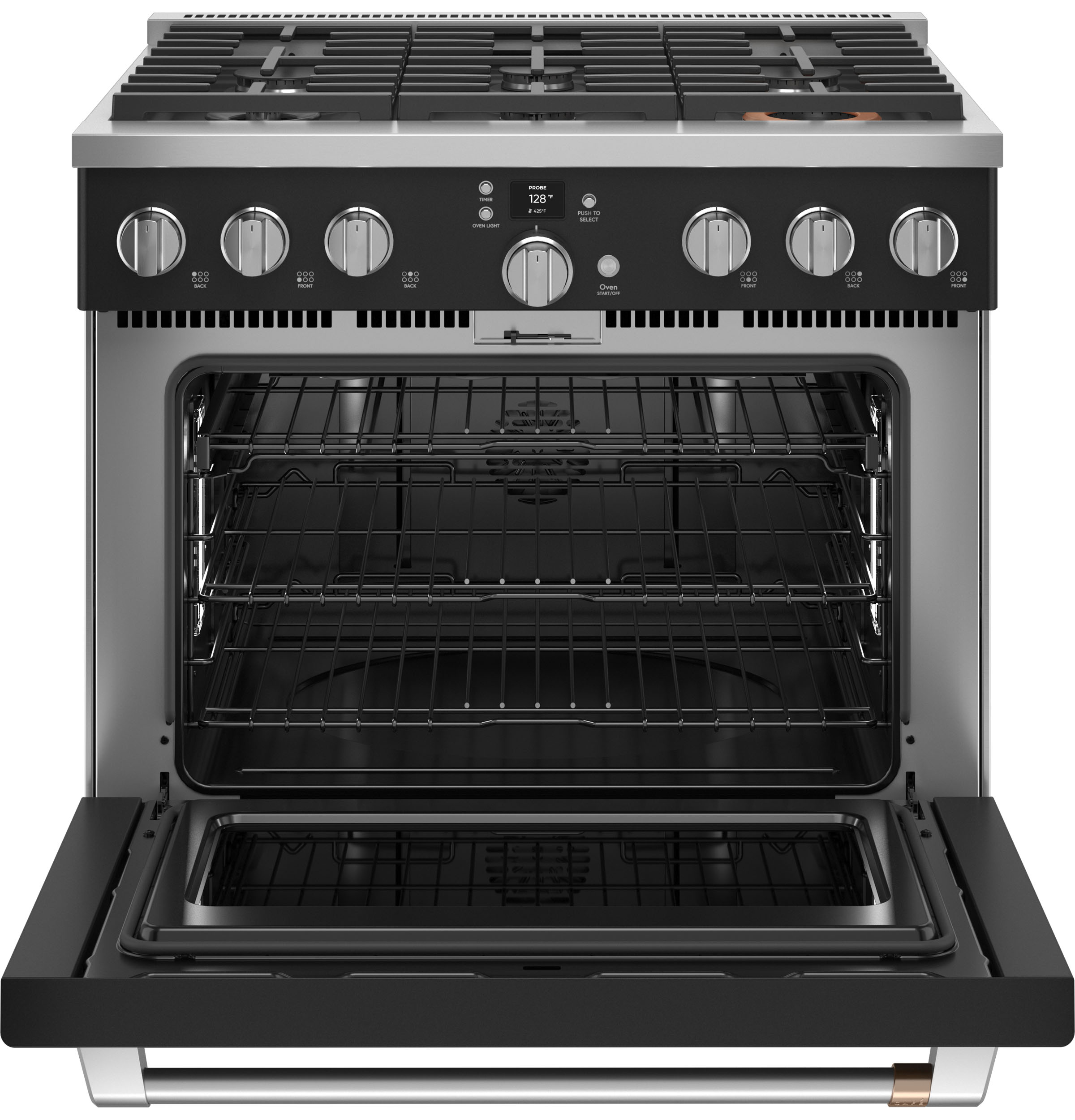 CAFÉ™ 36" Smart Dual-Fuel Commercial-Style Range with 6 Burners (Natural Gas) C2Y366P3TD1