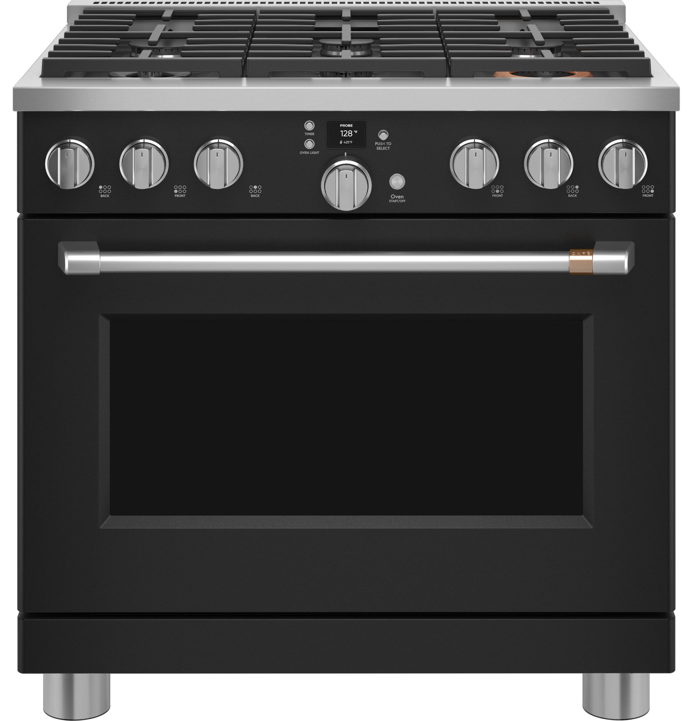 CAFÉ™ 36" Smart Dual-Fuel Commercial-Style Range with 6 Burners (Natural Gas) C2Y366P3TD1