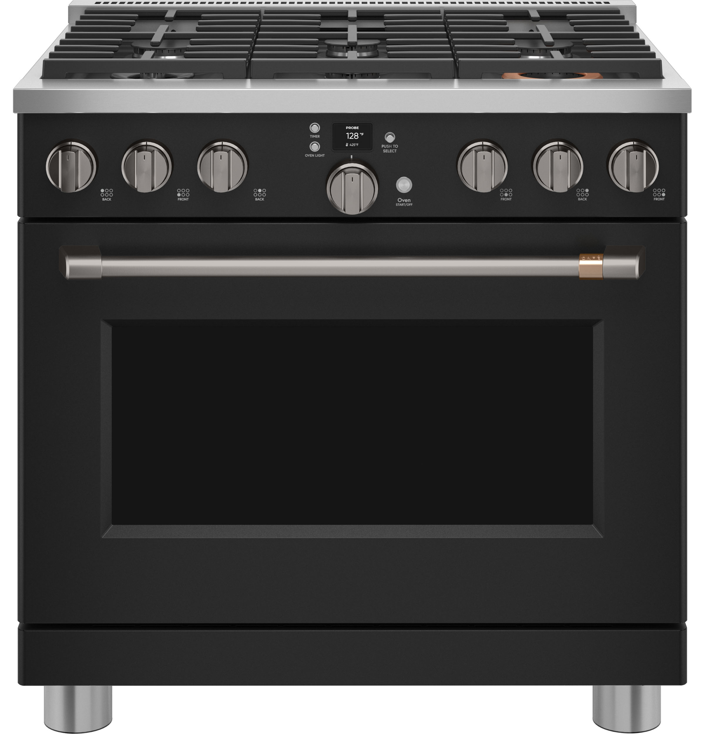 CAFÉ™ 36" Smart Dual-Fuel Commercial-Style Range with 6 Burners (Natural Gas) C2Y366P3TD1